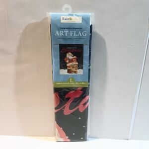 Rain Or Shine Large Porch Flag-Merry Christmas-Santa-Fade Resistant-28"x40"-NEW